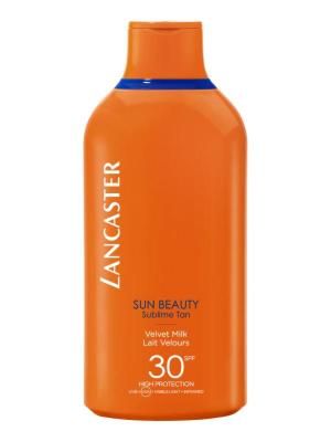 LANCASTER SUN BEAUTY VELVET TANNING MILK SPF30 CARTON @ 24 BOTTLES X 400 ML