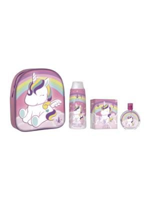 MOCHILA MY UNICORN CHILD\'s SET EDT 50ML/GEL 30ML/ZIP CASE